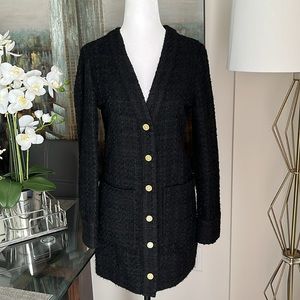 Zara long tweed jacket